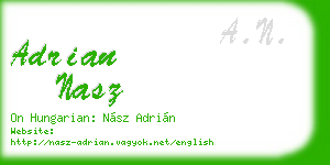 adrian nasz business card